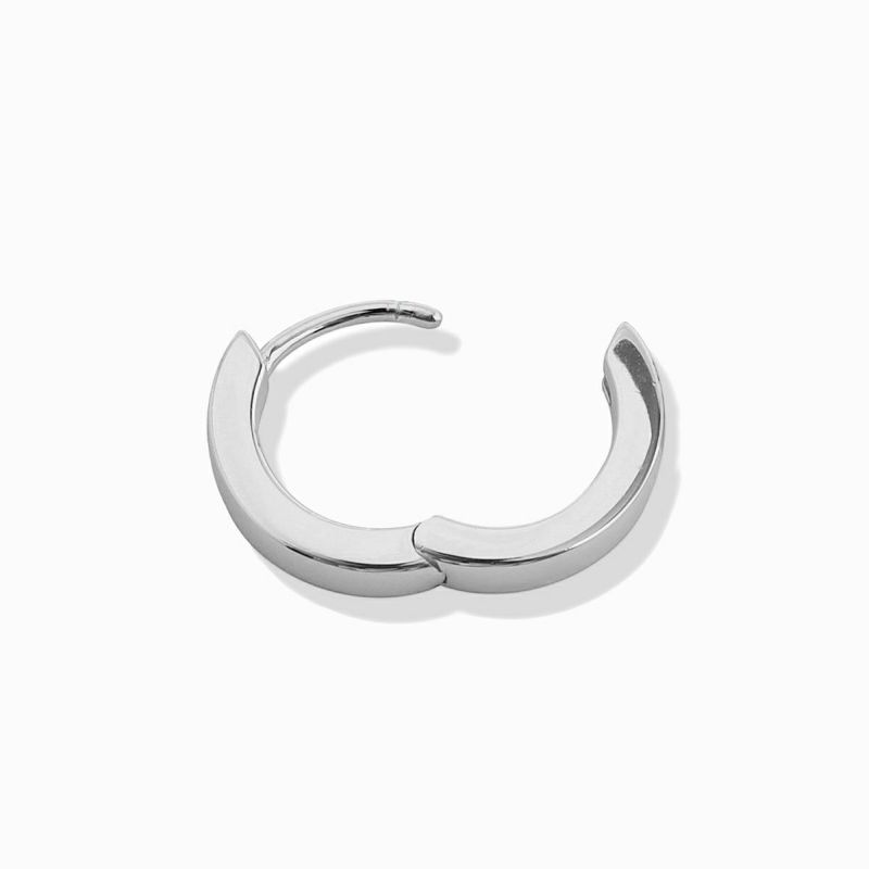 2Way Pavé Bar Hoop Pierce【Silver925】(Silver) | AUREA.