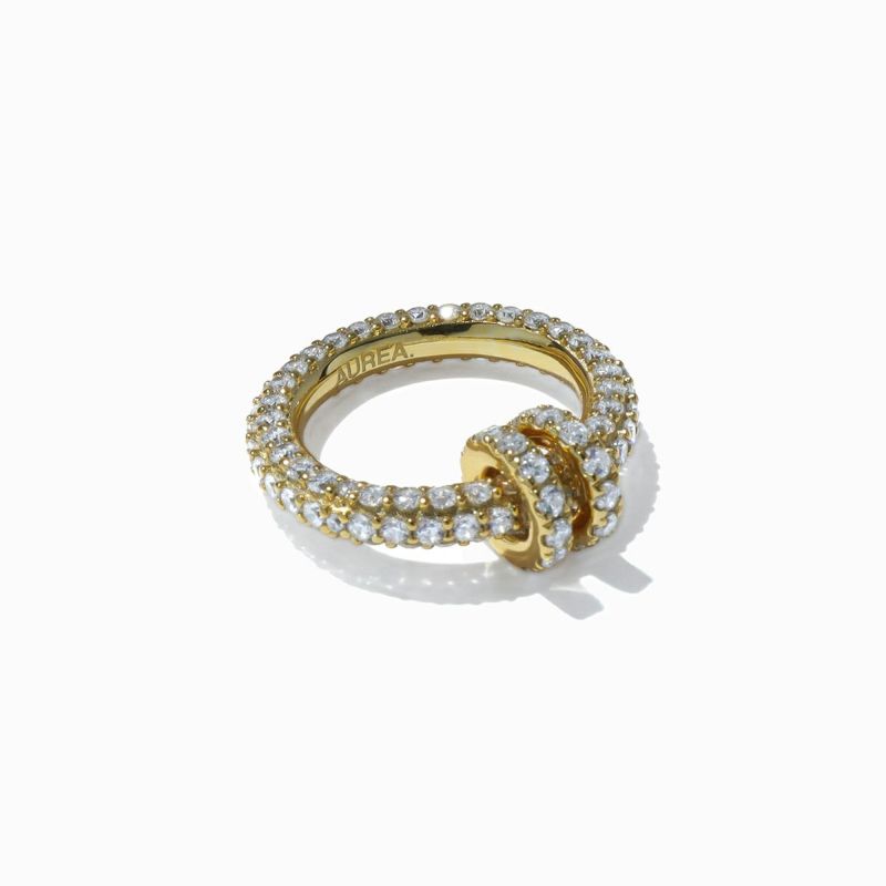Pav&#233; Hoop Ring