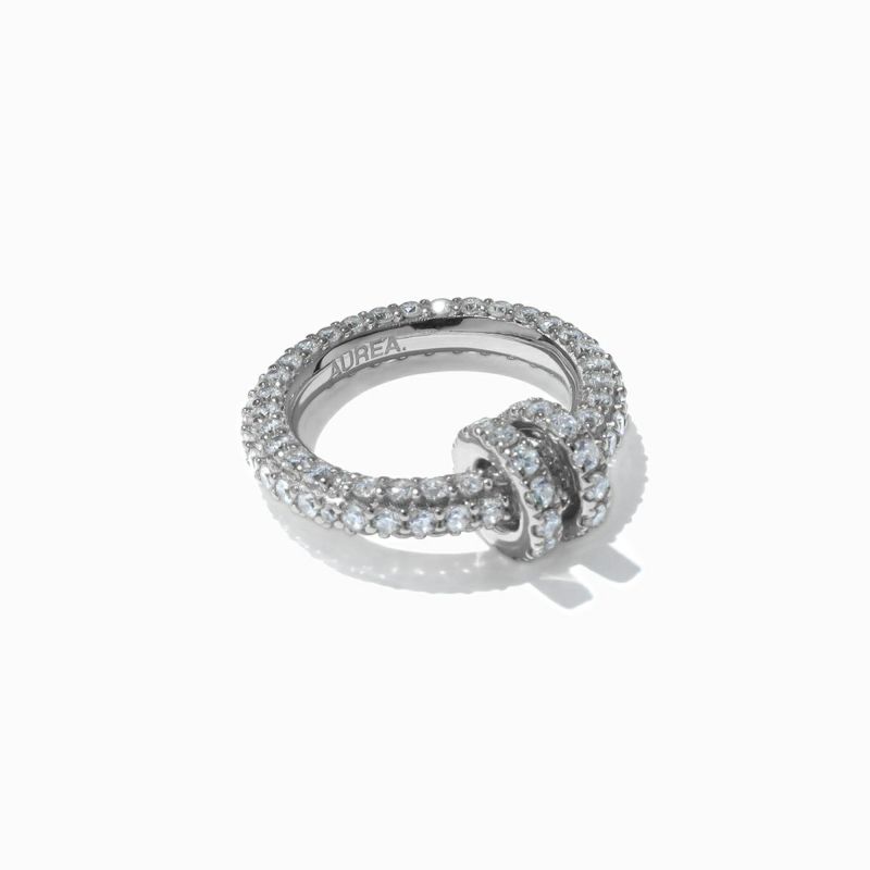 Pav&#233; Hoop Ring